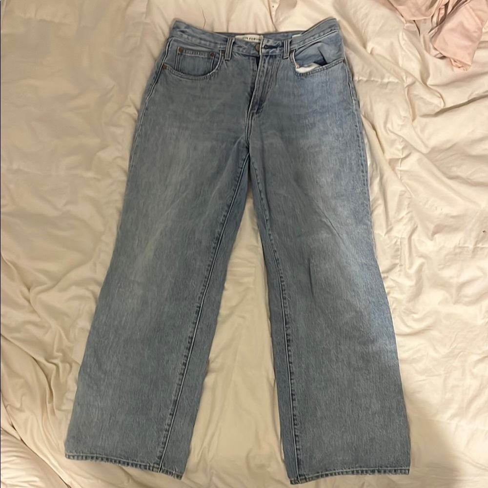 Denim Forum Farrah wide leg jeans